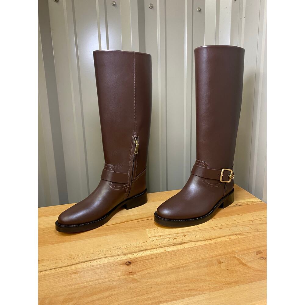 Coach Madeline Leather Boots Women's Size 6 New! - Picture 2 of 7
